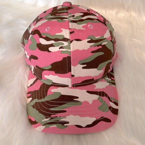 Cotton Denim Ladies Camouflage Cap NEW - Picture 3 of 8